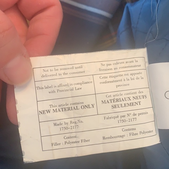 SMART Set navy blue and yellow plaid jacket size L - Picture 15 of 15